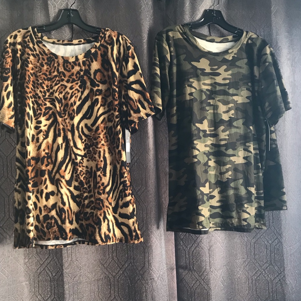 Camouflage / Leopard print 2 piece set
